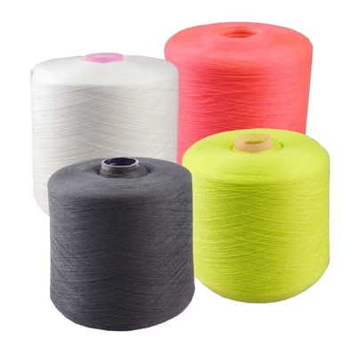 सफेद, काला, रंग 100% पॉलिएस्टर स्पून यार्न 40S/2 1.25kgs/cone