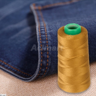 20/3 उच्च शक्ति वाला 100% स्पून पॉलिएस्टर सिलाई धागा जीन्स के लिए