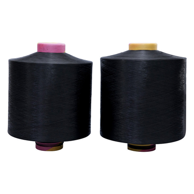 DTY कच्चा सफेद काला 100% पॉलिएस्टर फिलामेंट यार्न NIM SD 300d/96f 150d/48f
